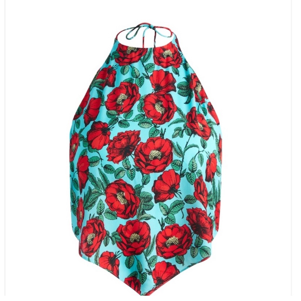 Alice + Olivia Floral Handkerchief Top